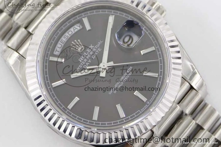 AAA Replica Watches Practical Best on 904L SS A Day TWF Bracelet Date 40mm SS Steel Grey 2358 Dial 1:1 Edition 0102